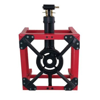 Arzator pe gaz Elefant din fonta si otel, 8 kW,Pirostrie cu 2 focuri, model 2018 rosu Arzator pe gaz Elefant din fonta si otel, 8 kW,Pirostrie cu 2 focuri, model 2018 rosu