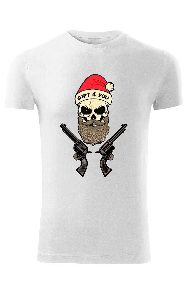 Tricou Mos Craciun Gift for you , ADLER, Alb