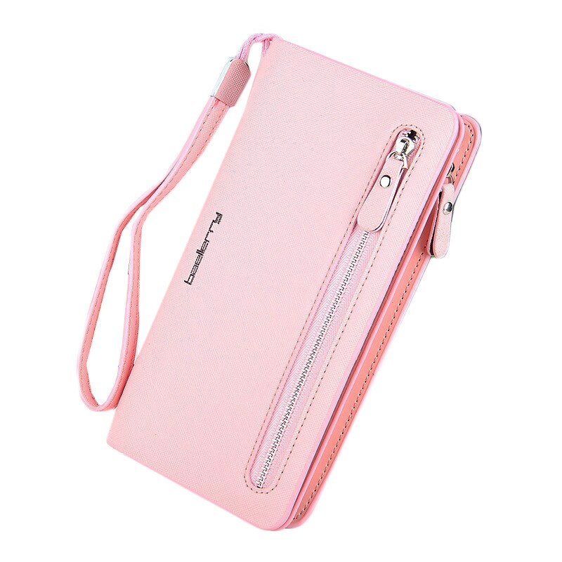 Portofel dama Baellerry , BTG-389ZX-201502 , Roz , Piele