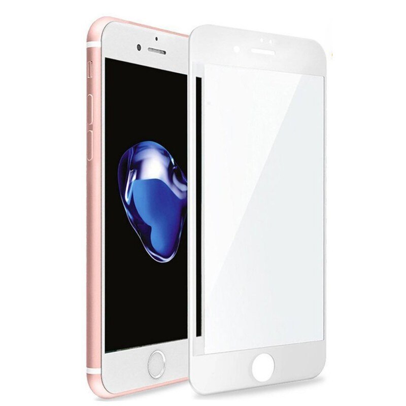Long Spit out Pith Folie sticla protectie Tempered Glass 3D iPhone 7 Plus, White - eMAG.ro
