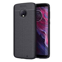 Husa de protectie leather pentru Moto G6, Black