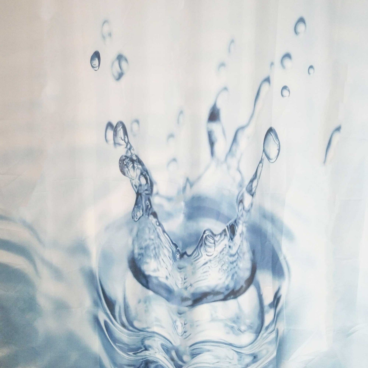 Perdea iMK® Pentru dus, Model picatura apa, Impermeabila, Rezistenta, 200 x 180 cm