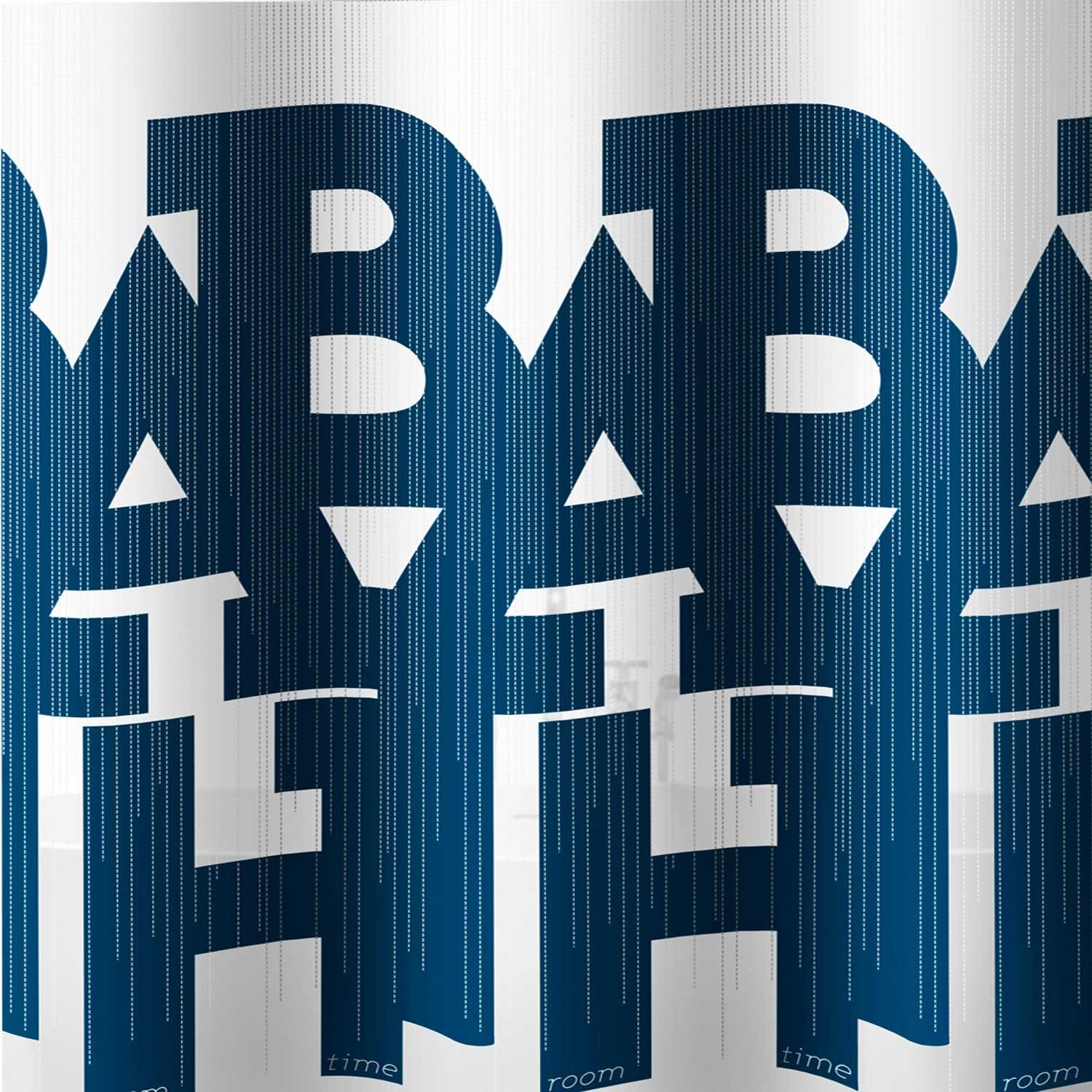 Perdea iMK® Pentru dus, Cu Mesaj inscriptionat, Rezistenta, 180 x 200 cm