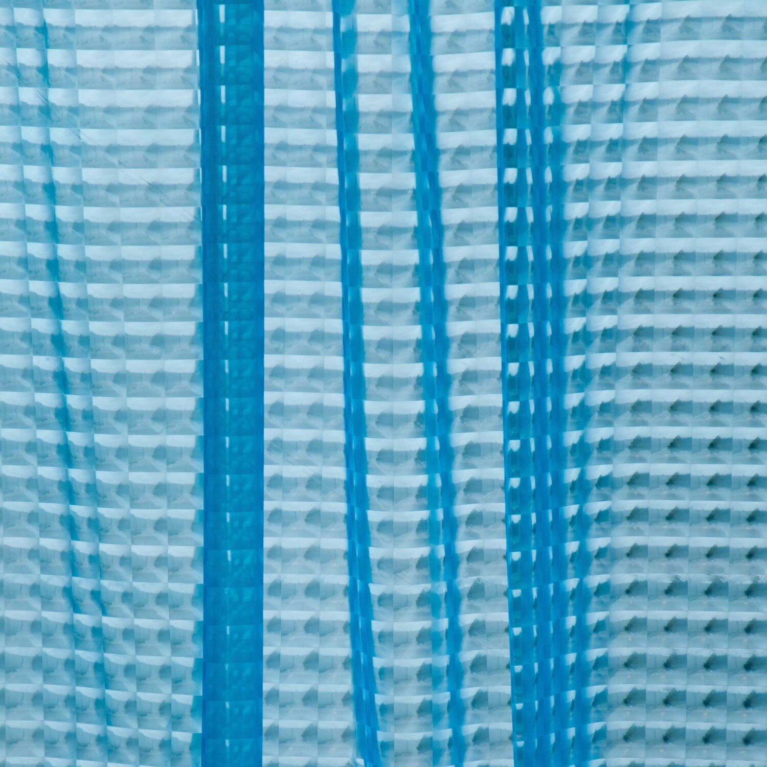 Perdea iMK® Pentru dus, Cu Model tridimensional, Bleu, Rezistenta, 180 x 200 cm