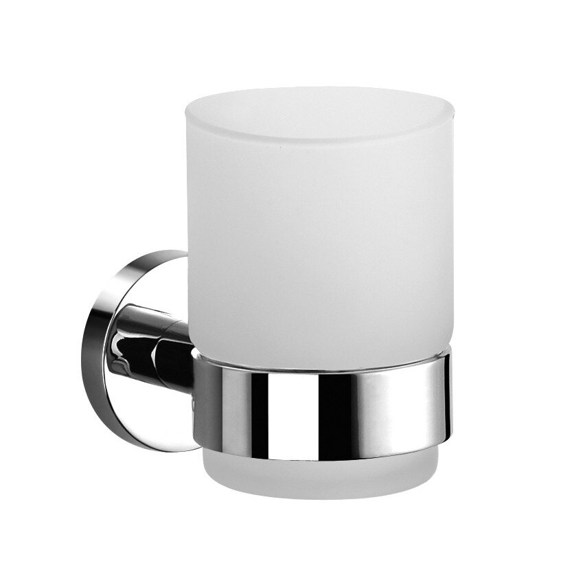 Pahar iMK® pentru toaleta , Sticla, Prindere pe perete, Mat, Design elegant