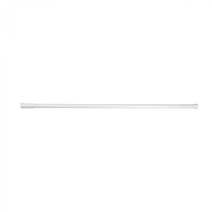 Bara iMK® pentru perdea dus, Aluminiu vopsit, Alba, Reglabila, 110 - 200 cm