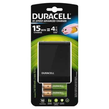 Incarcator Duracell CEF27, 2 acumulatori AA + 2 acumulatori AAA Incarcator Duracell CEF27, 2 acumulatori AA + 2 acumulatori AAA