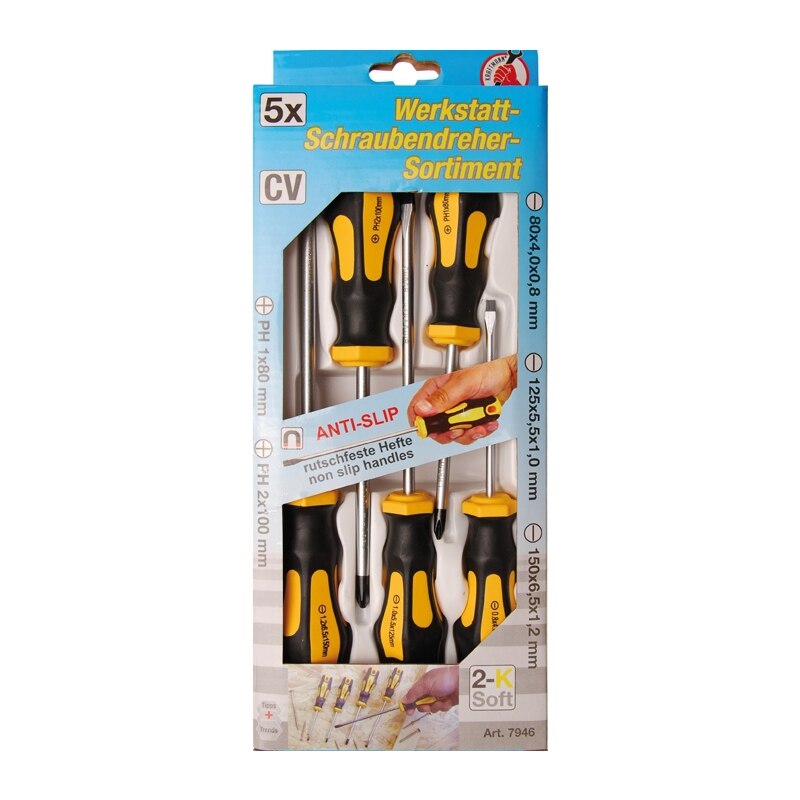 Set 5 Surubelnite, maner cauciucat