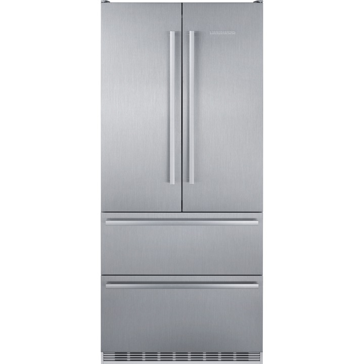 Combina frigorifica Liebherr Premium CBNes 6256 FrenchDoor 471 L Clasa F No Frost BioFresh Full Inox