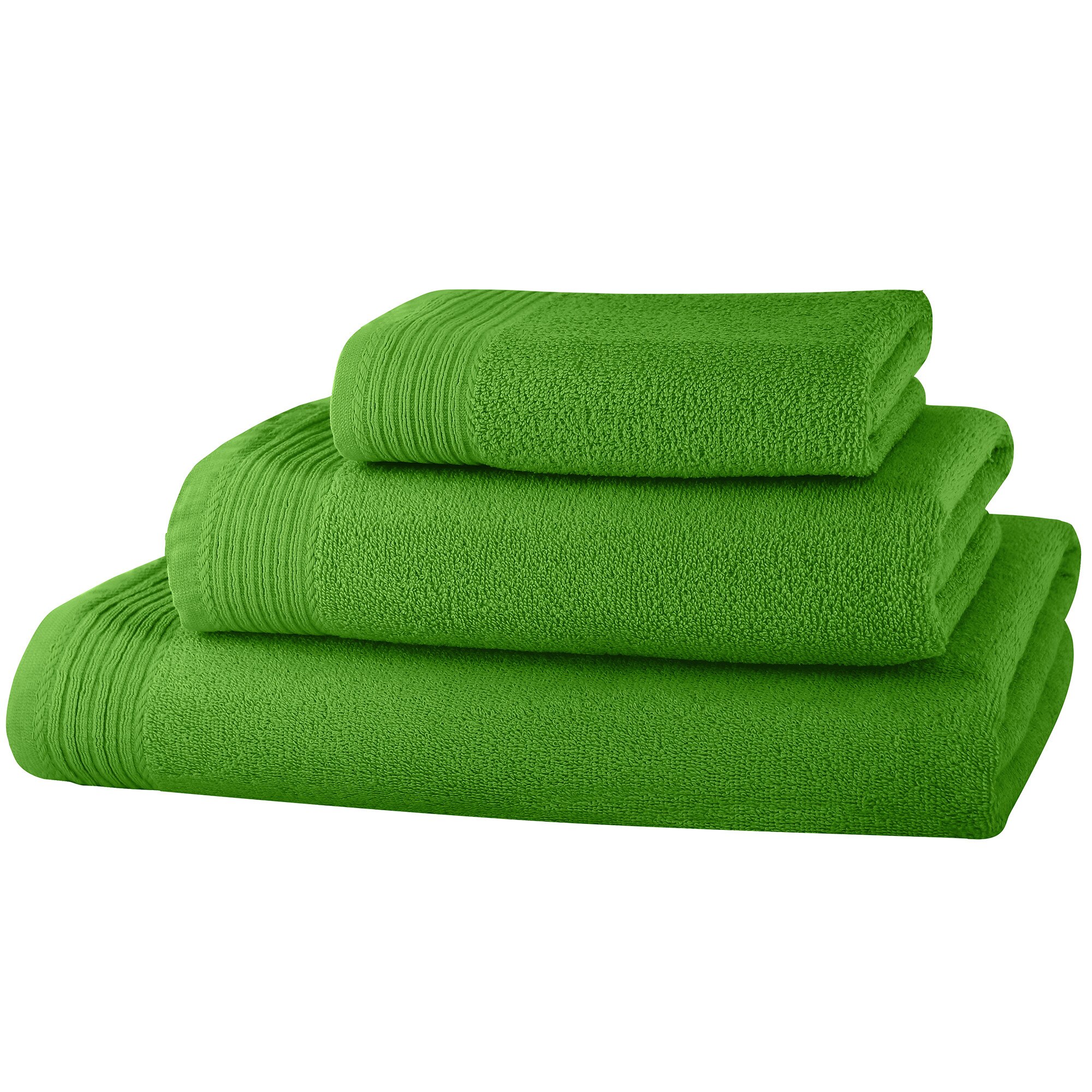 Set baie 3 prosoape Classic Collection, Verde lime, 100% bumbac Terry Selection