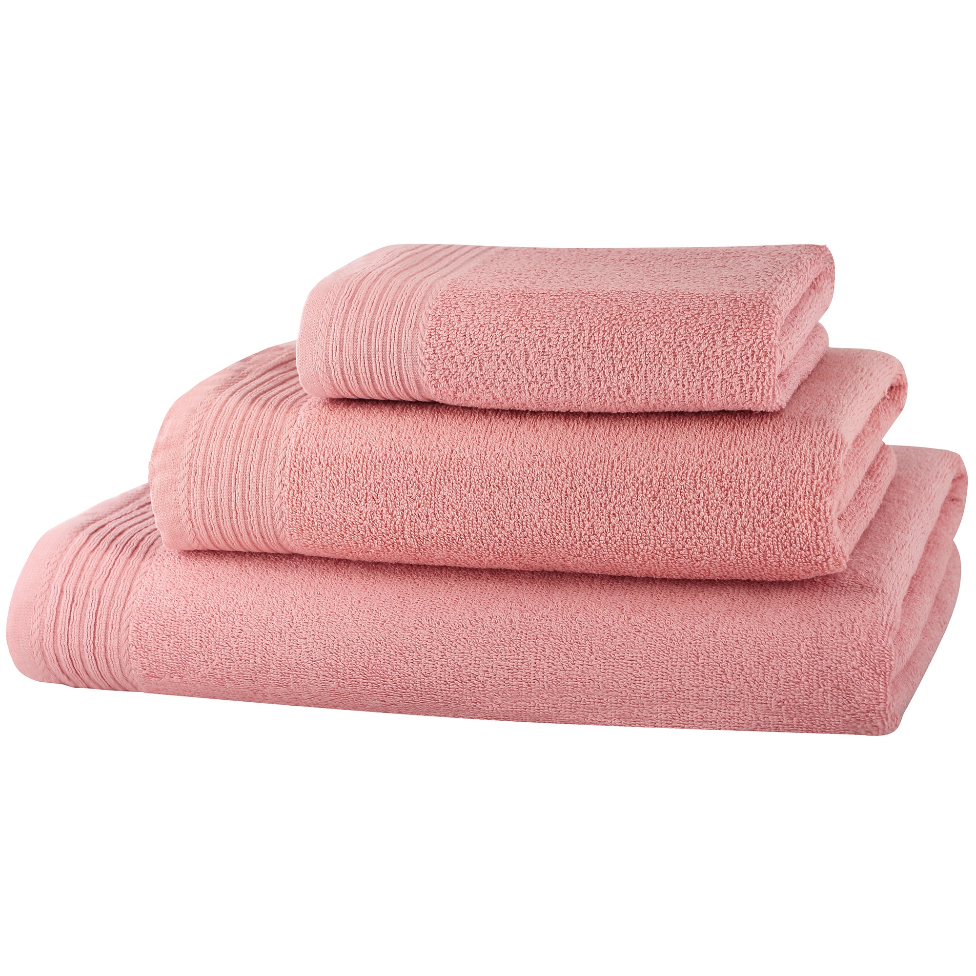 Set baie 3 prosoape Classic Collection, Somon, 100% bumbac Terry Selection