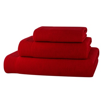 Set baie 3 prosoape Classic Collection, Rosu, 100% bumbac Terry Selection Set baie 3 prosoape Classic Collection, Rosu, 100% bumbac Terry Selection