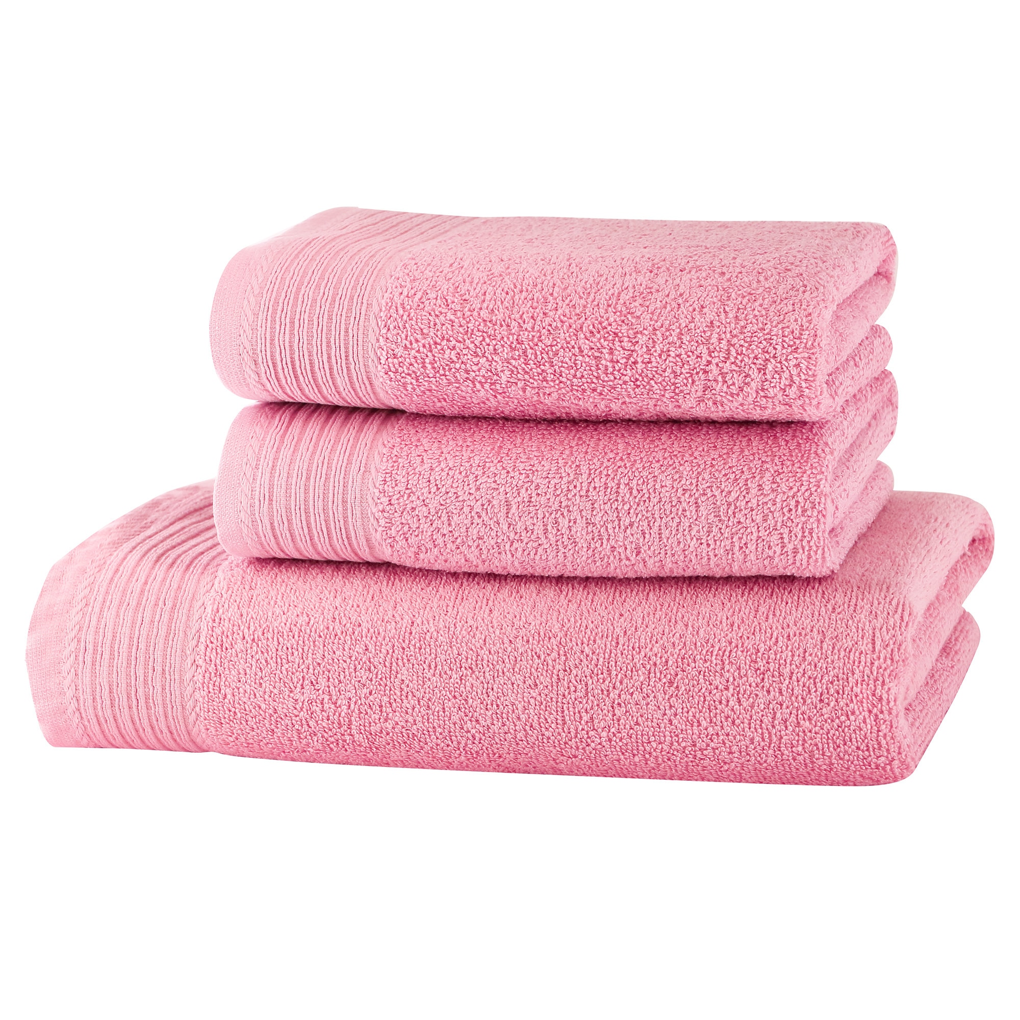 Set prosoape Classic Collection, Roz deschis, 100% bumbac Terry Selection