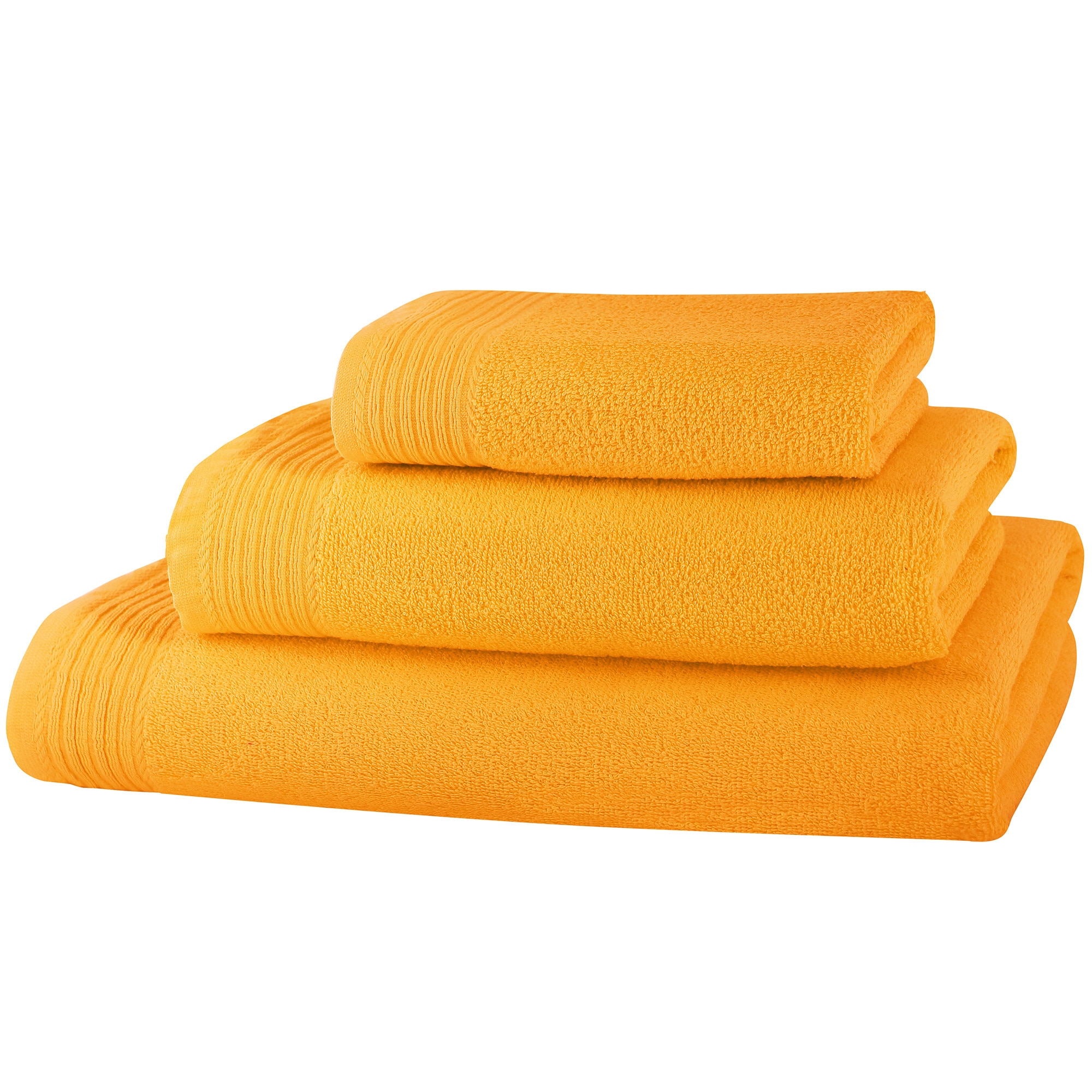 Set baie 3 prosoape Classic Collection, Galben, 100% bumbac Terry Selection