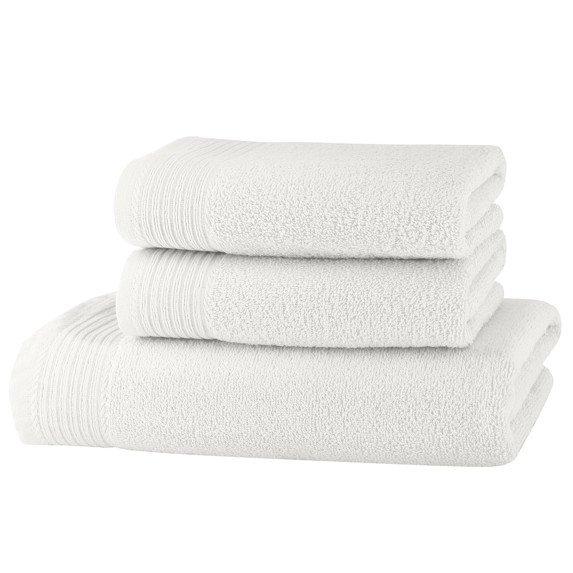 Set prosoape Classic Collection, Alb, 100% bumbac Terry Selection