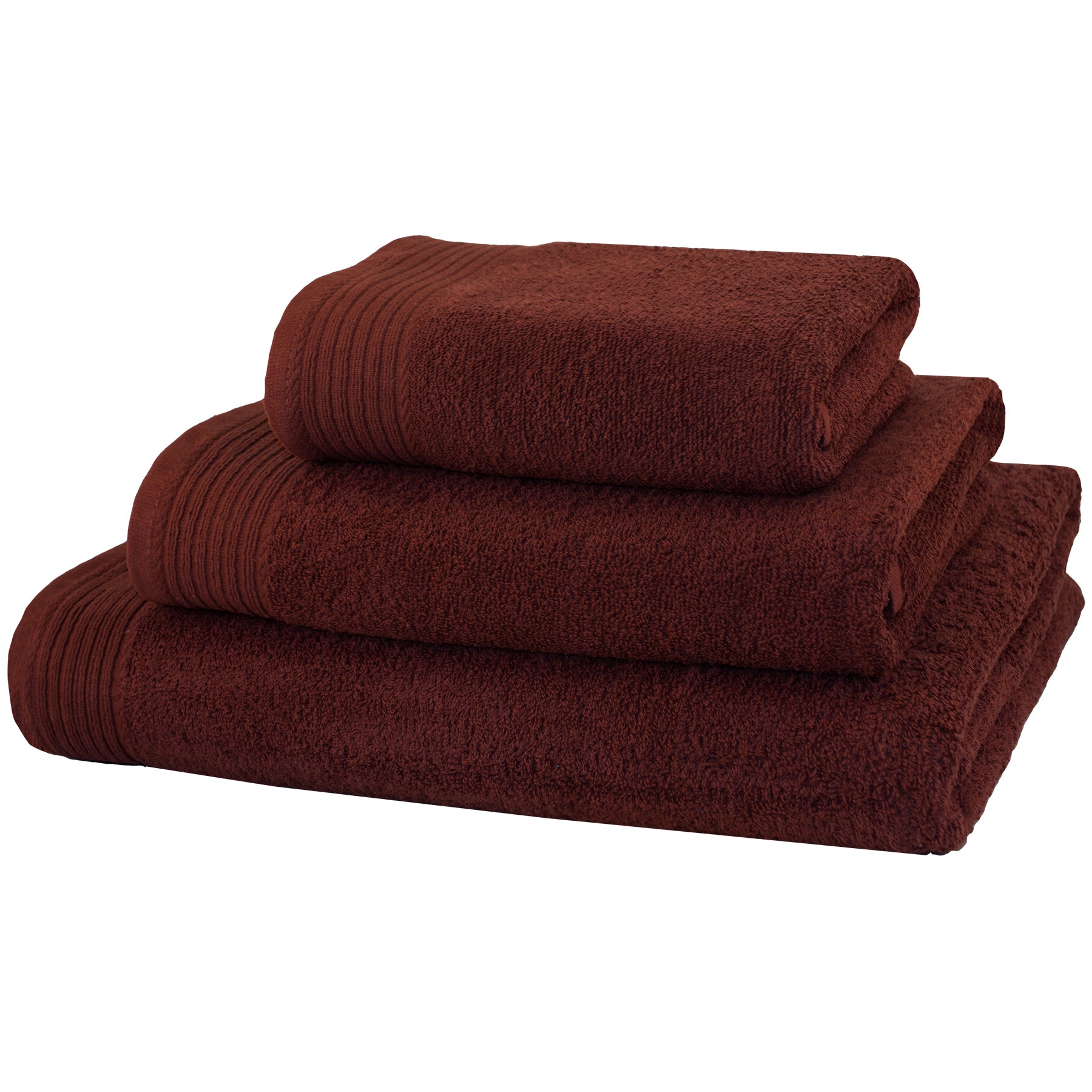 Set baie 3 prosoape Classic Collection, Maro, 100% bumbac Terry Selection