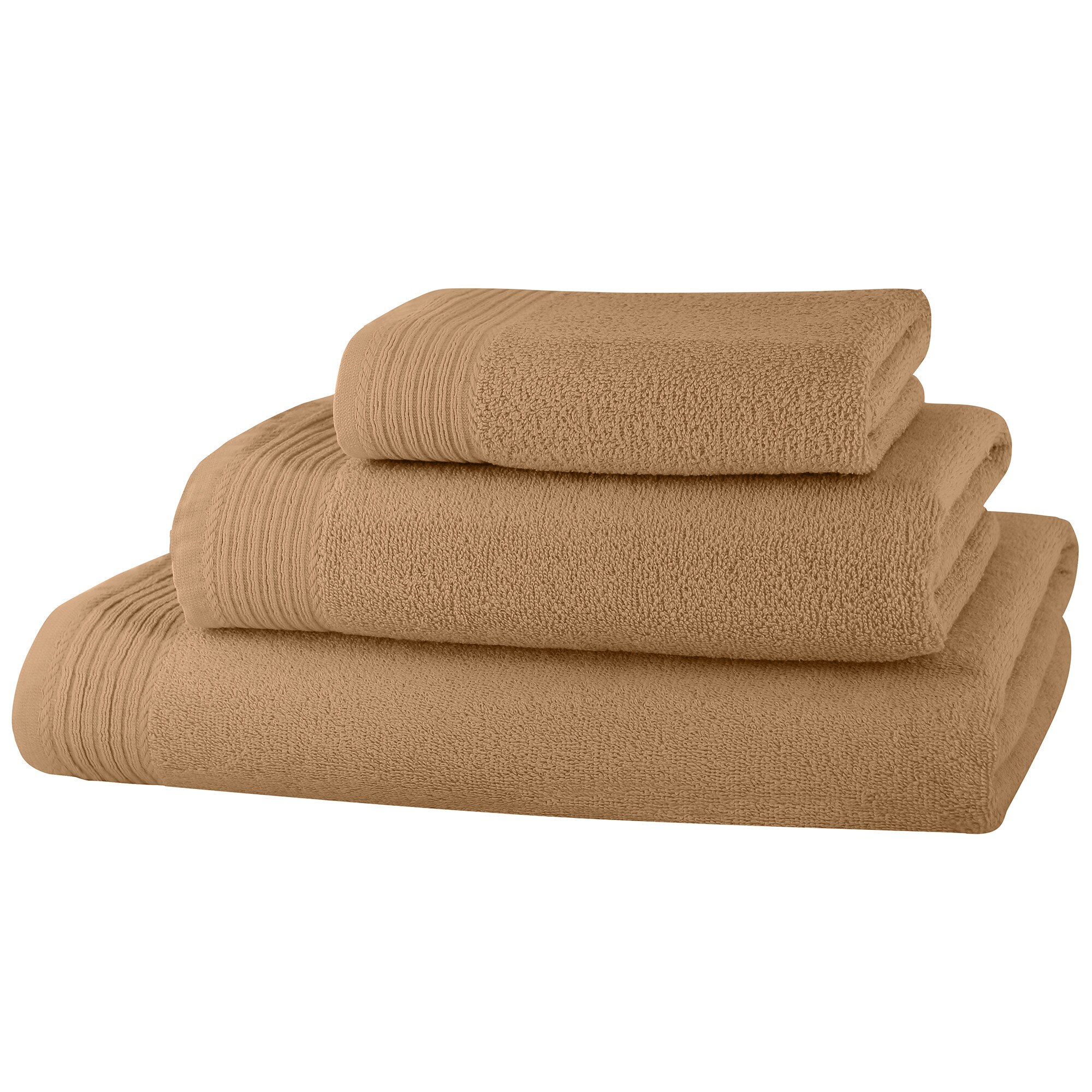 Set baie 3 prosoape Classic Collection, Cappuccino, 100% bumbac Terry Selection
