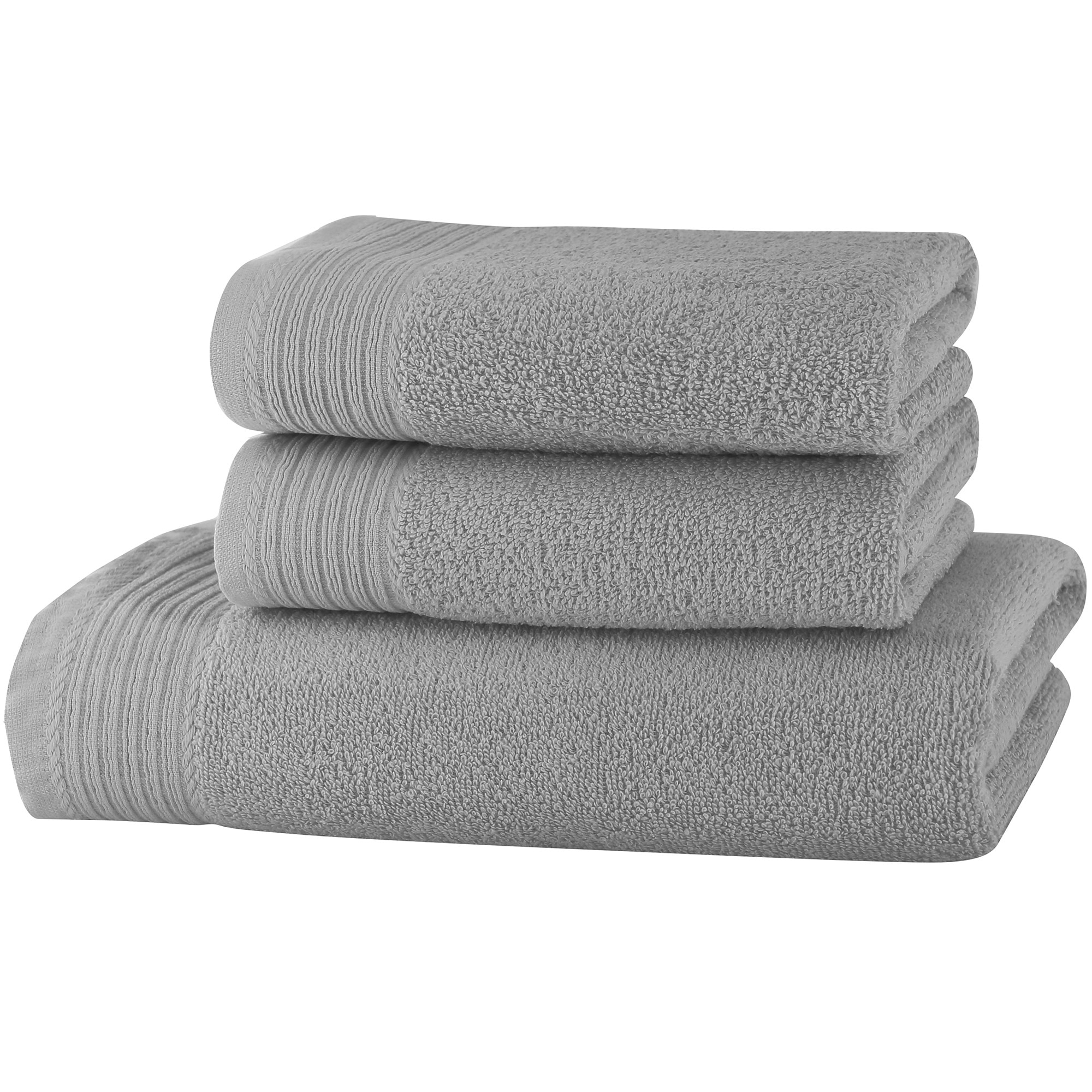 Set prosoape Classic Collection, Gri deschis, 100% bumbac Terry Selection