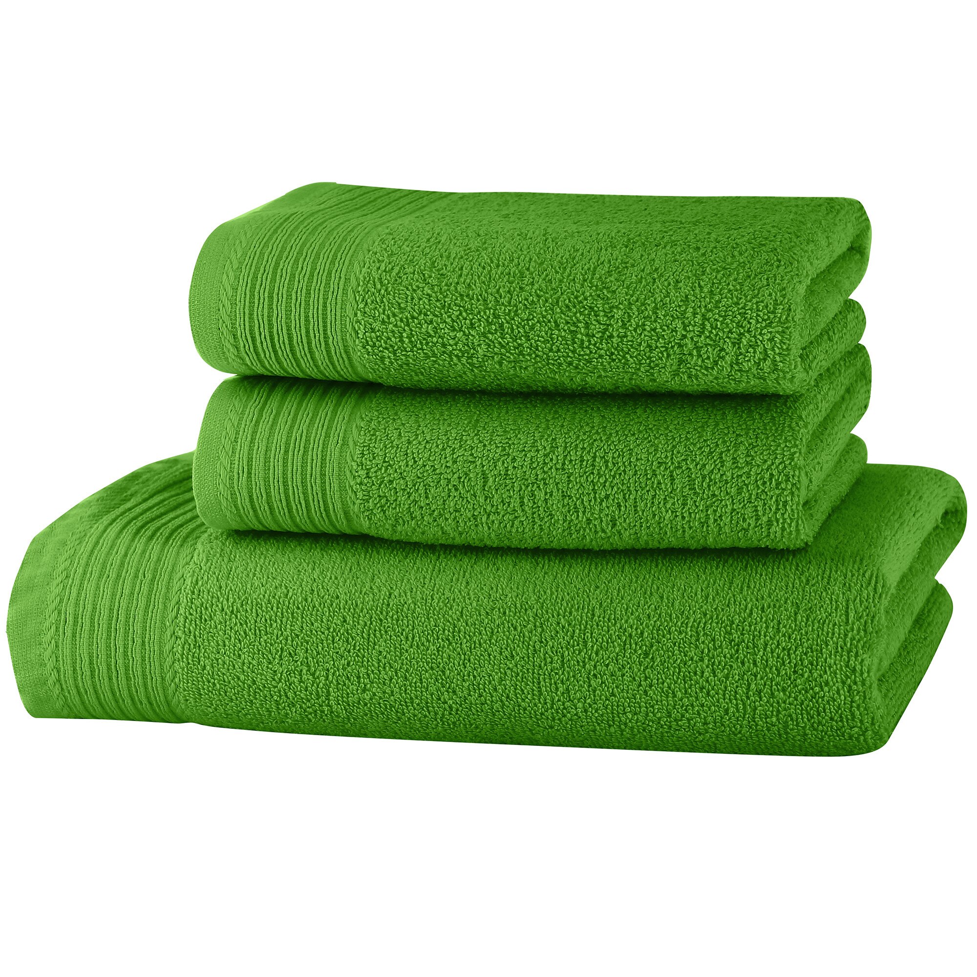 Set prosoape Classic Collection, Verde lime, 100% bumbac Terry Selection