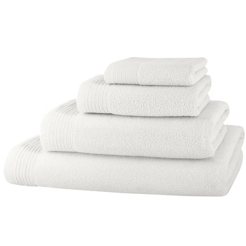 Set 4 prosoape Classic Collection, Alb, 100% bumbac Terry Selection Set 4 prosoape Classic Collection, Alb, 100% bumbac Terry Selection