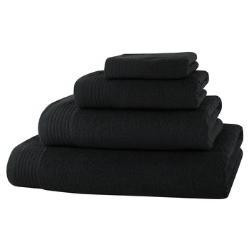 Set 4 prosoape Classic Collection, Negru, 100% bumbac Terry Selection Set 4 prosoape Classic Collection, Negru, 100% bumbac Terry Selection