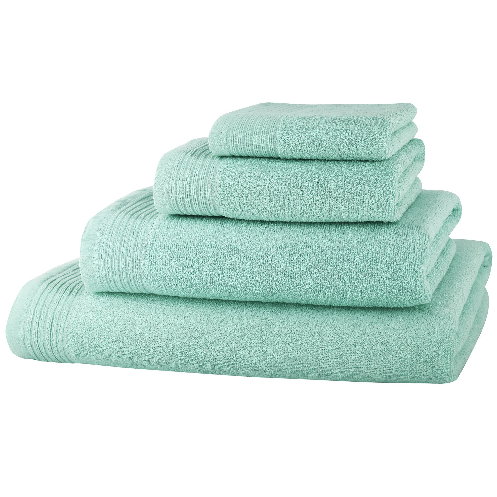 Set 4 prosoape Classic Collection, Menta, 100% bumbac Terry Selection