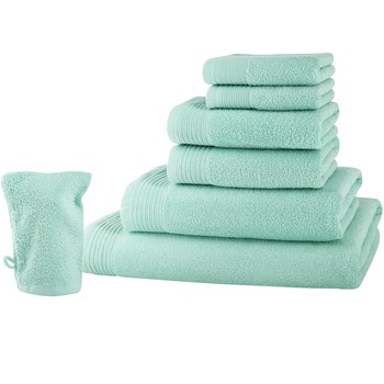 Set baie 7 produse Classic Collection, Menta, 100% bumbac Terry Selection Set baie 7 produse Classic Collection, Menta, 100% bumbac Terry Selection