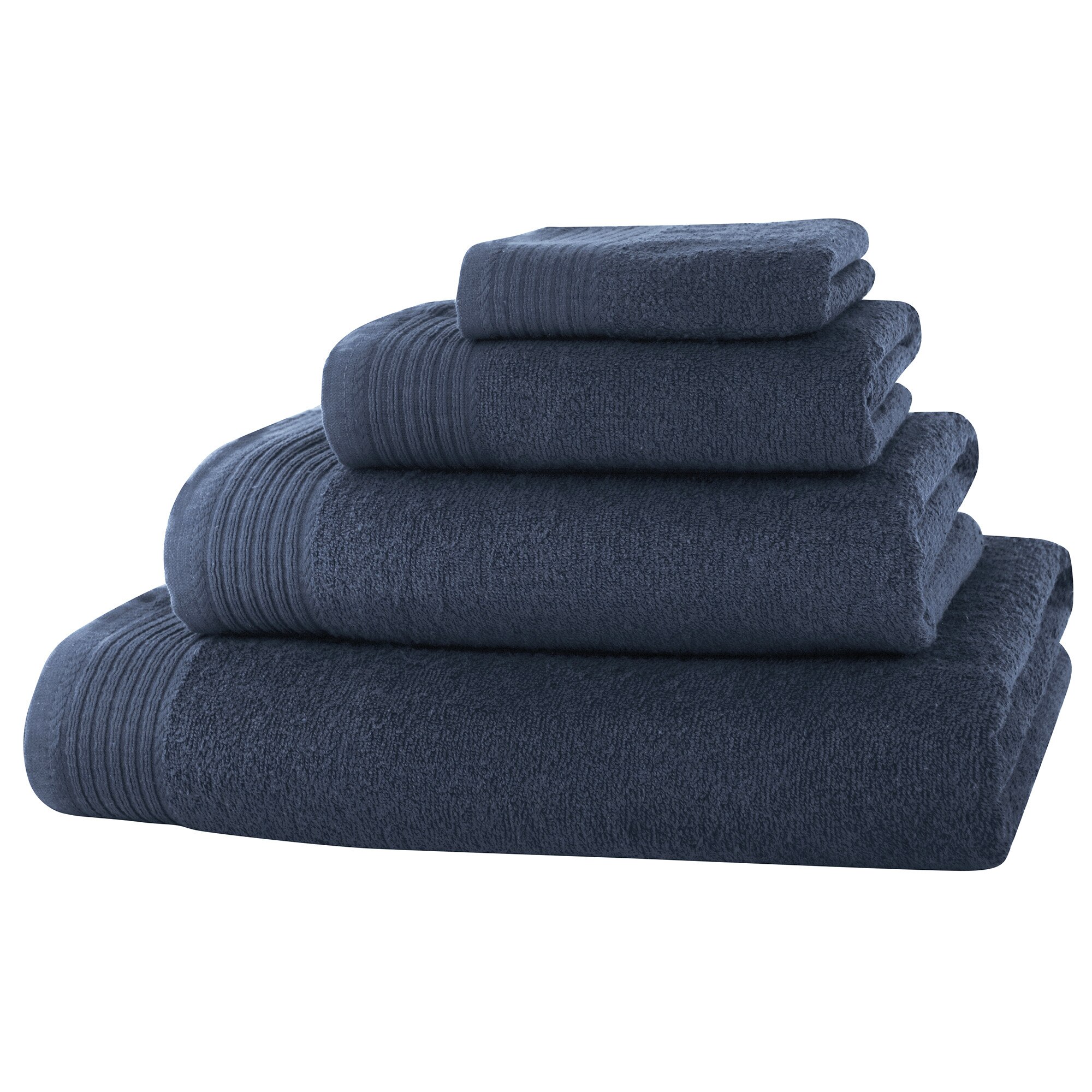 Set 4 prosoape Classic Collection, Antracit, 100% bumbac Terry Selection