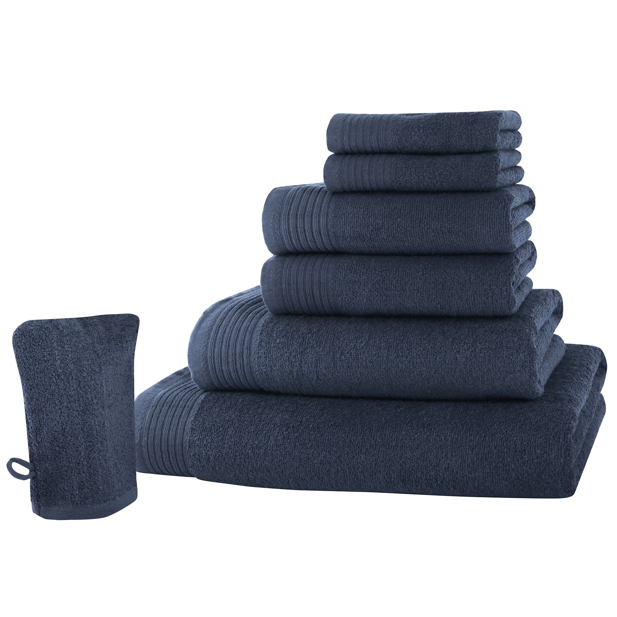 Set baie 7 produse Classic Collection, Antracit, 100% bumbac Terry Selection