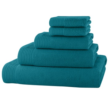 Set baie 5 prosoape Classic Collection, Turcoaz, 100% bumbac Terry Selection Set baie 5 prosoape Classic Collection, Turcoaz, 100% bumbac Terry Selection