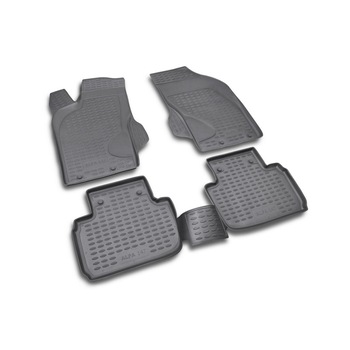 Set covorase cauciuc, negre, tip tavita 3D Premium/personalizat compatibil Alfa Romeo 147 12/2000 - 2010 Set covorase cauciuc, negre, tip tavita 3D Premium/personalizat compatibil Alfa Romeo 147 12/2000 - 2010
