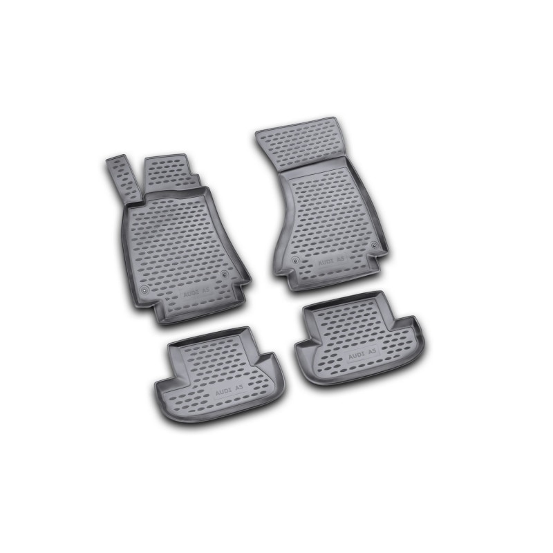 Set covorase cauciuc, negre, tip tavita 3D Premium/personalizate compatibil Audi A5 03/2007 - prezent