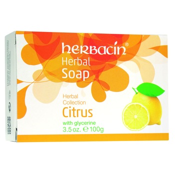 Sapun fara parabeni cu citrice si glicerina, 100 gr, Herbacin Sapun fara parabeni cu citrice si glicerina, 100 gr, Herbacin