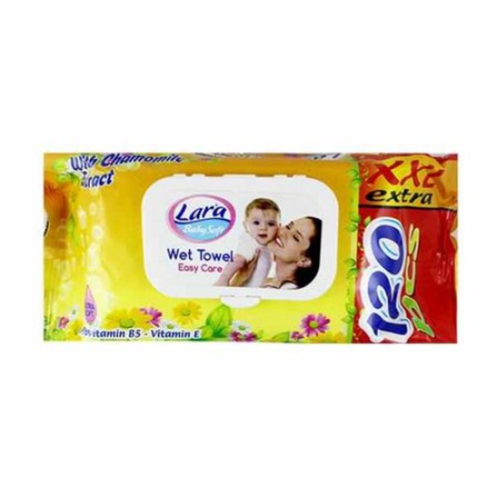Servetele umede copii cu capac Lara Musetel 120 buc