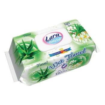 Set 120 Servetele Umede Lara, cu Aloe Vera, Fara Alcool si Parabeni Set 120 Servetele Umede Lara, cu Aloe Vera, Fara Alcool si Parabeni