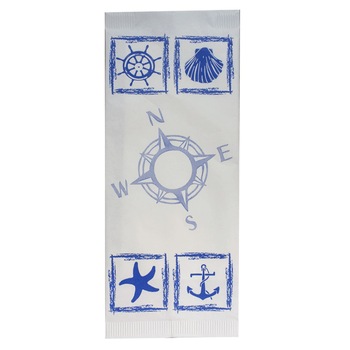 Set suporturi tacamuri RAKI din hartie de tip plic 11x25cm cu decor MARE 125buc Set suporturi tacamuri RAKI din hartie de tip plic 11x25cm cu decor MARE 125buc