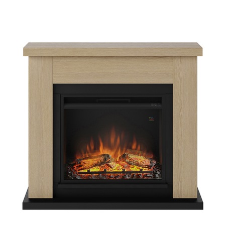 Semineu TAGU Frode Natural Oak cu Focar Electric PowerFlame, 23 inch, FM461-OA1 + 23PF1A