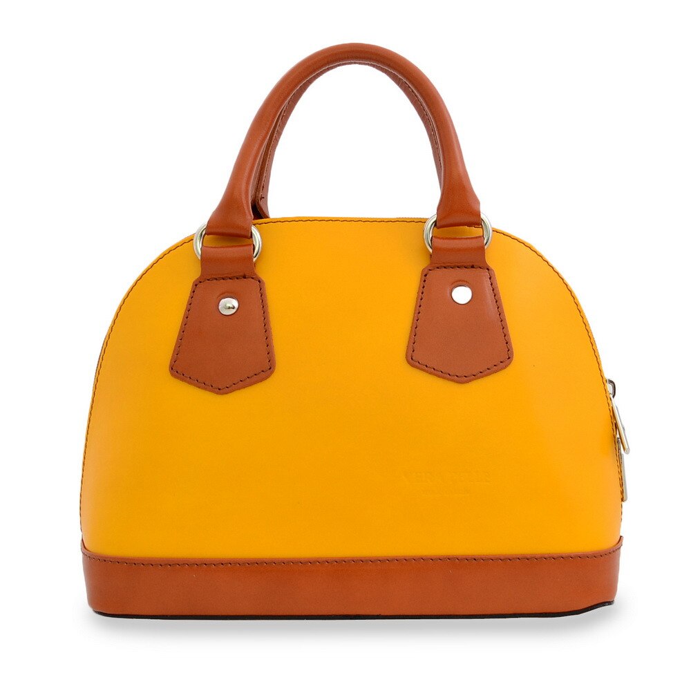 Geanta casual Marigold, de dama, piele naturala, culoare galben