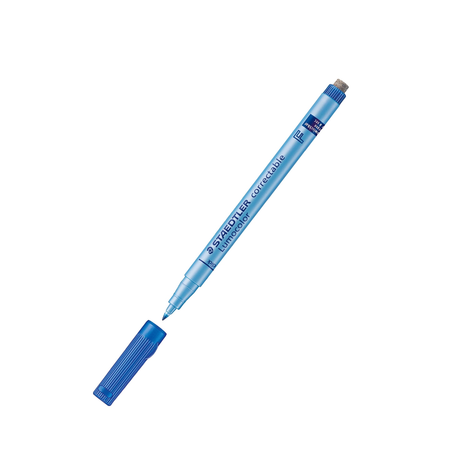 Marker Staedtler non permanent cu corector albastru F 0.6MM ST-305-F-3