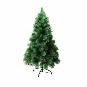 Brad de Craciun verde artificial cu aspect de pin 120cm Brad de Craciun verde artificial cu aspect de pin 120cm