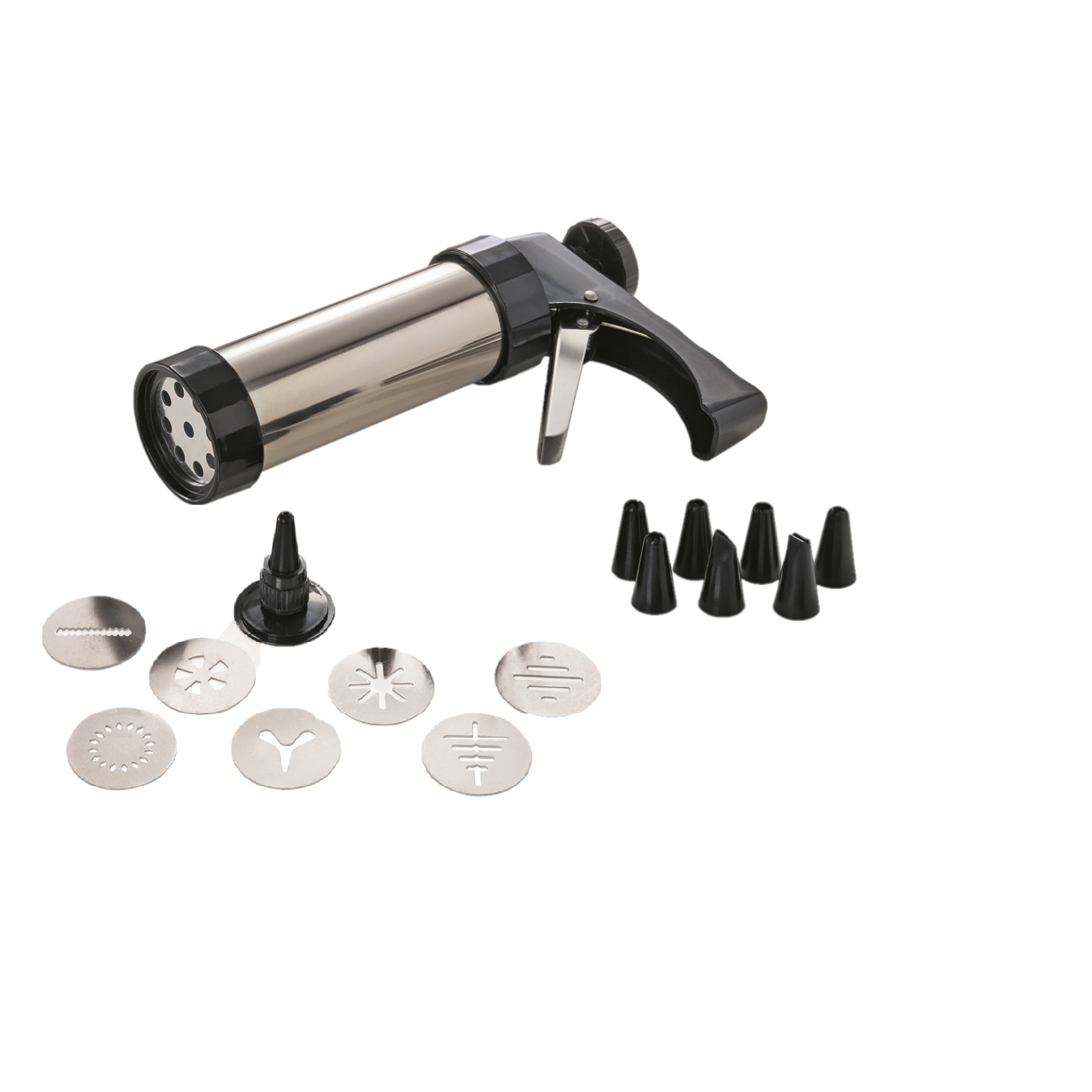 Siringa profesionala de patiserie cu accesorii, L25cm