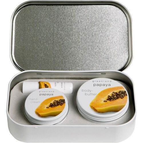 Set cadou metalic, cu papaya, Greenland