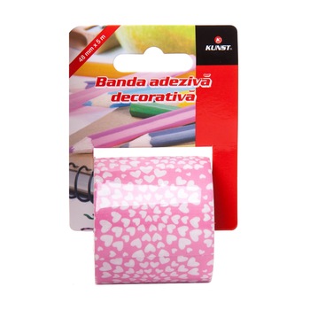 Banda adeziva decorativa Kunst Blossom 500x4.8 cm, tip Duct Tape Banda adeziva decorativa Kunst Blossom 500x4.8 cm, tip Duct Tape