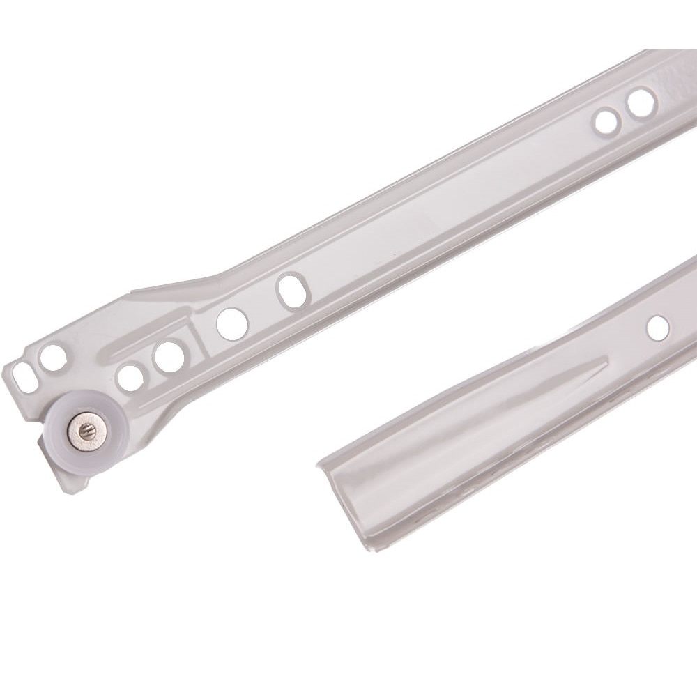 Glisiera metalica pentru sertar 350 mm, alb