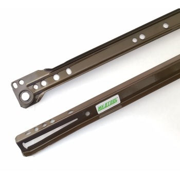 Glisiera metalica pentru sertar 400 mm, maro, MVSTEEL Glisiera metalica pentru sertar 400 mm, maro, MVSTEEL