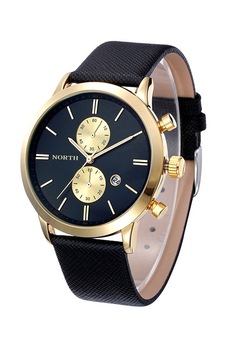 Ceas barbatesc North NRT-NAU, curea din piele, elegant, negru Ceas barbatesc North NRT-NAU, curea din piele, elegant, negru
