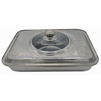 Tava cuptor Cooking by Heinner, cu capac, inox, 35 X 26 X 7cm