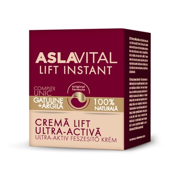 Crema lift ultra-activa Aslavital Lift Instant 50 ml, Farmec Crema lift ultra-activa Aslavital Lift Instant 50 ml, Farmec