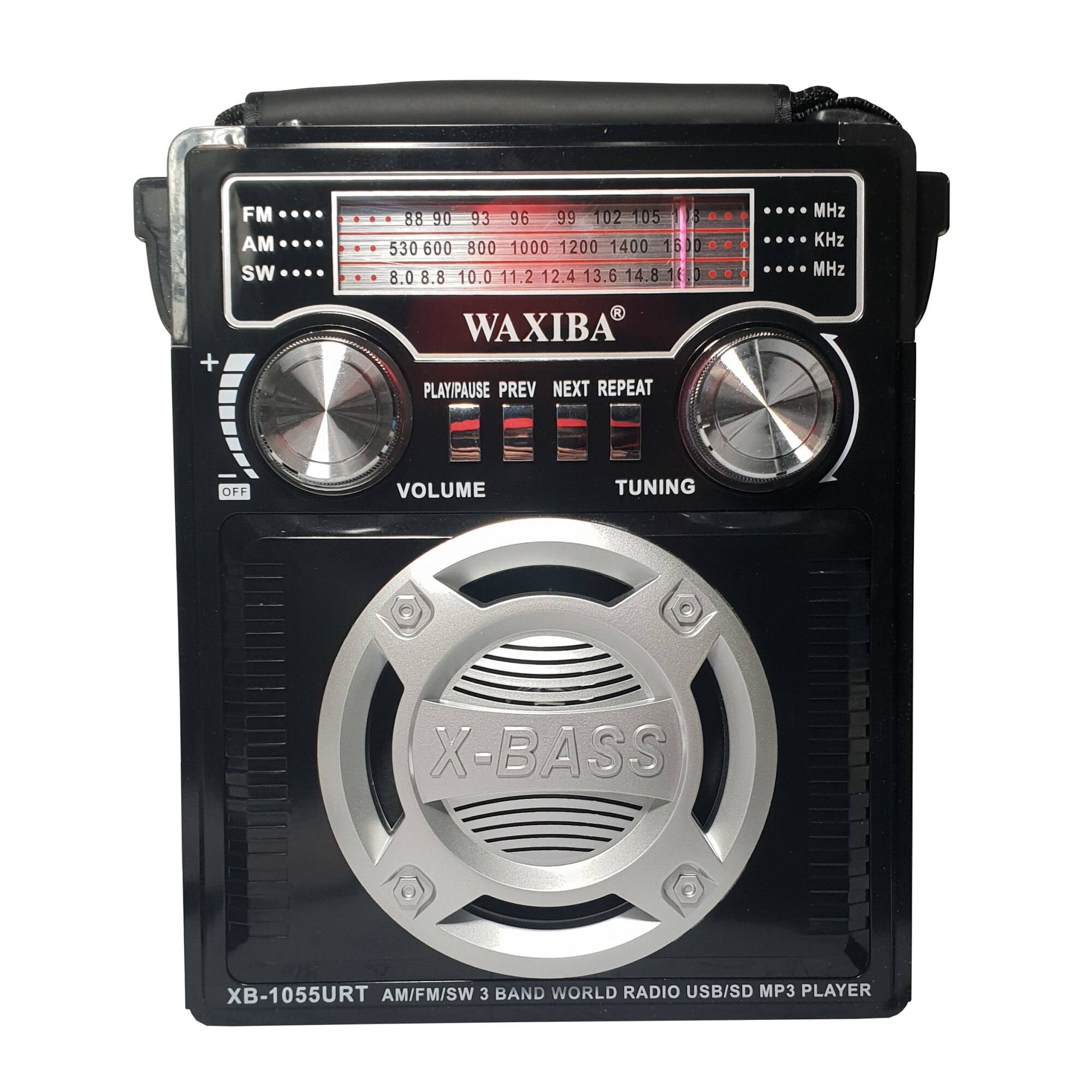 Radio Cu USB , Card Reader , FM, AM , SW , Lanterna LED , Acumulator Integrat , Culoare Negru