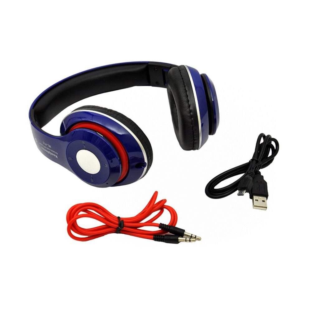 Casti Bluetooth Soundvox™ P-15 cu microfon, Over The Ear, Radio FM, Albastru